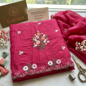 Pure Chanderi Silk Suit