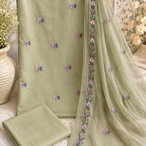 Pure Chanderi Suit