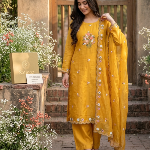 Pure Chanderi Suit