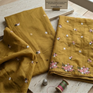 Cotton Chanderi Suit with Dupatta