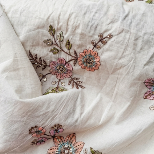 white cotton suits for women