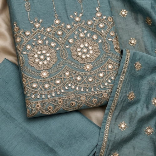 Light blue suit for women