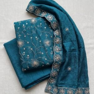 Peacock blue colour Dress