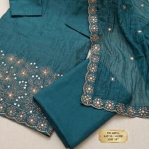 chanderi silk suit set