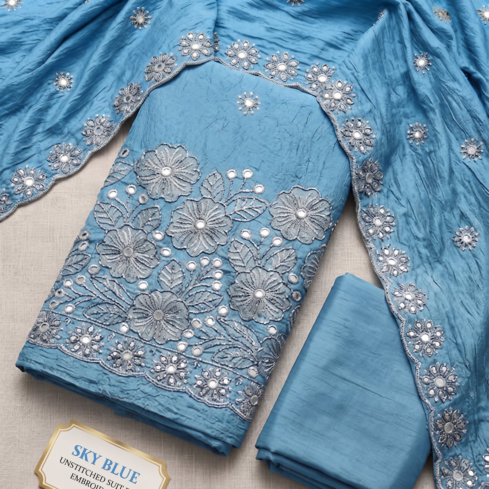 sky blue suit for women