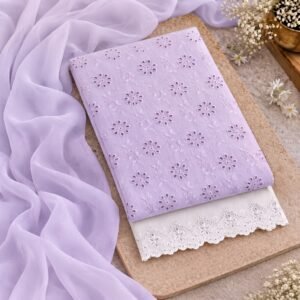 Traditional Cotton Chikankari Dress Material